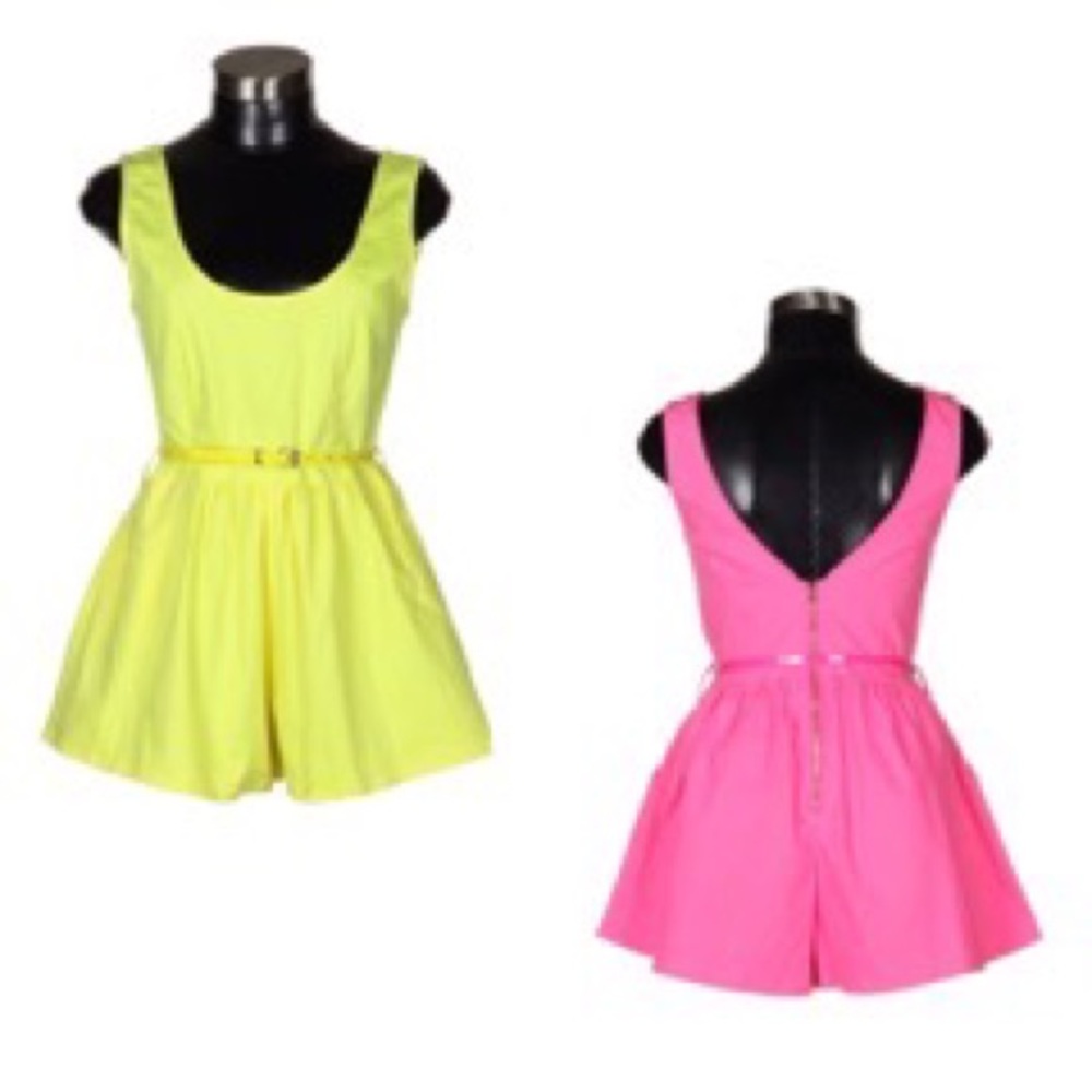 Neon Yellow Romper